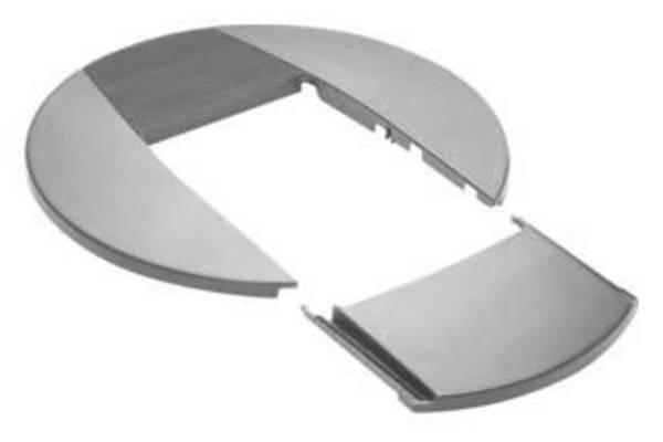 DAC807035 Accessoire de plinthe électrique DAC807035 Rosette gris 1 pc(s)