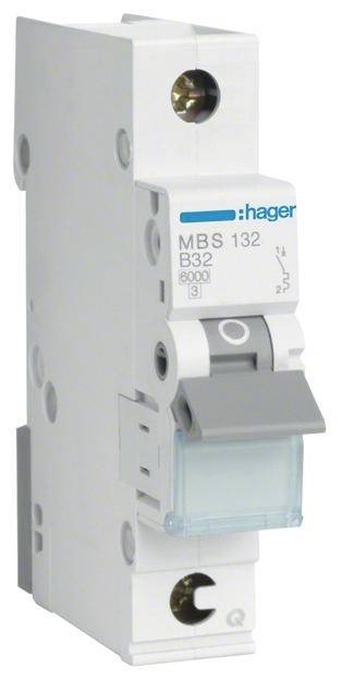 Hager MBS132 MBS132 Disjoncteur 1 pôle 32 A 400 V