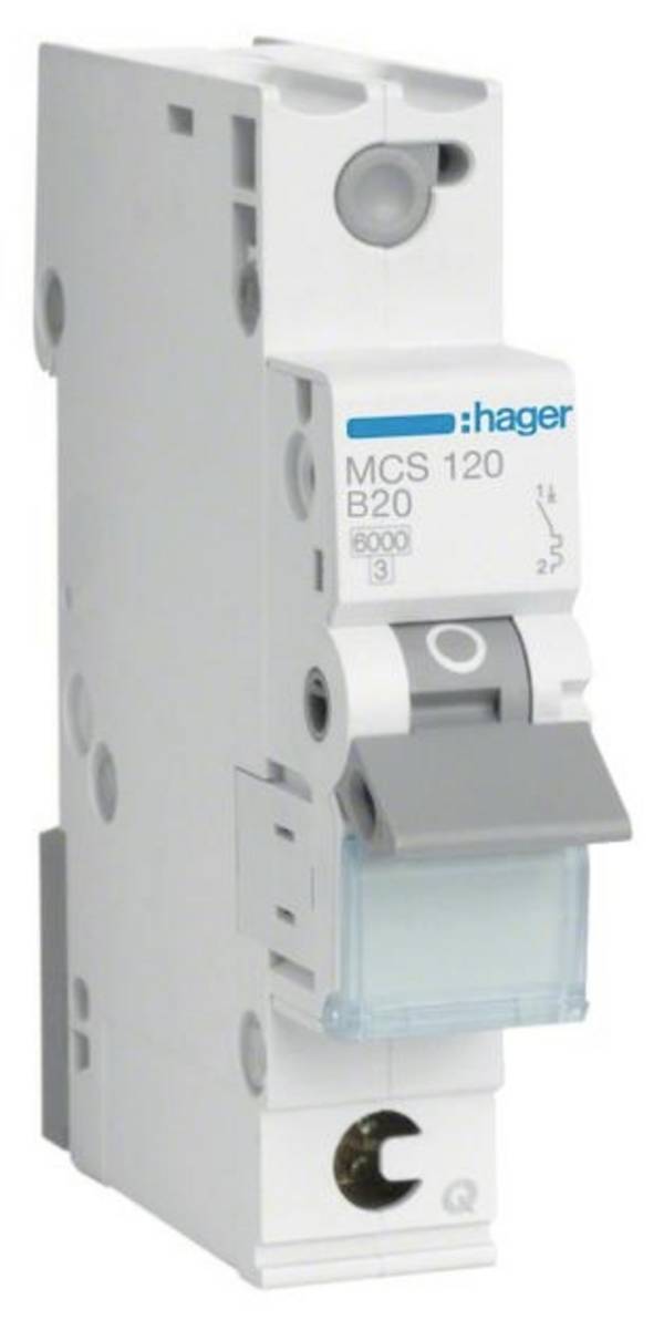 Hager MCS120 MCS120 Disjoncteur    1 pôle 20 A  400 V