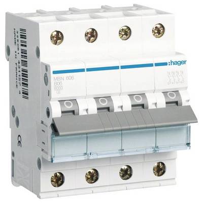 Disjoncteur de protection avec plusieurs interrupteurs, blanc, vis argentées et bande bleue. Utilisé pour la sécurité électrique.