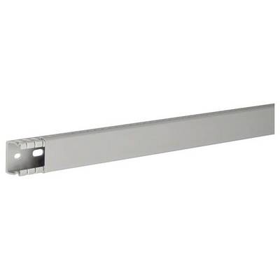 Profilé métallique gris à section rectangulaire, adapté pour une installation au plafond ou au mur dans des projets de construction.