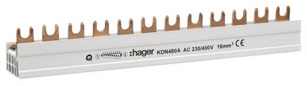 Hager KDN480A KDN480A Rail de phase 210 mm 1 pc(s)
