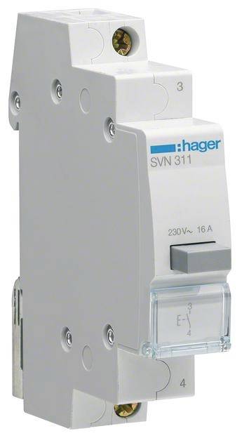 Bouton-poussoir multicolore 16 A 230 V Hager SVN311