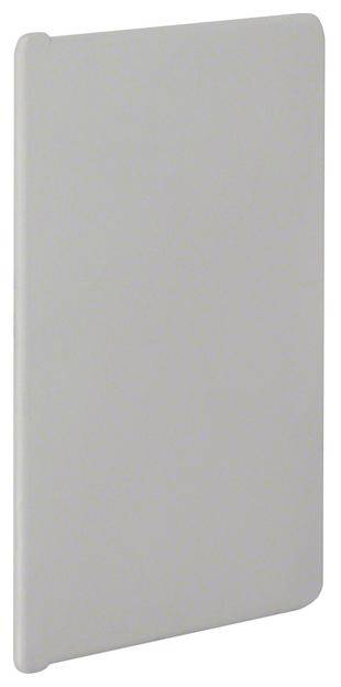 Un objet simple, gris, rectangulaire avec des coins arrondis, probablement une cloison verticale ou une plaque élémentaire.