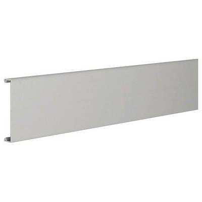 Profil rectangulaire en métal gris, vu de côté, montrant la longueur et la surface plane du profilé pour des constructions.