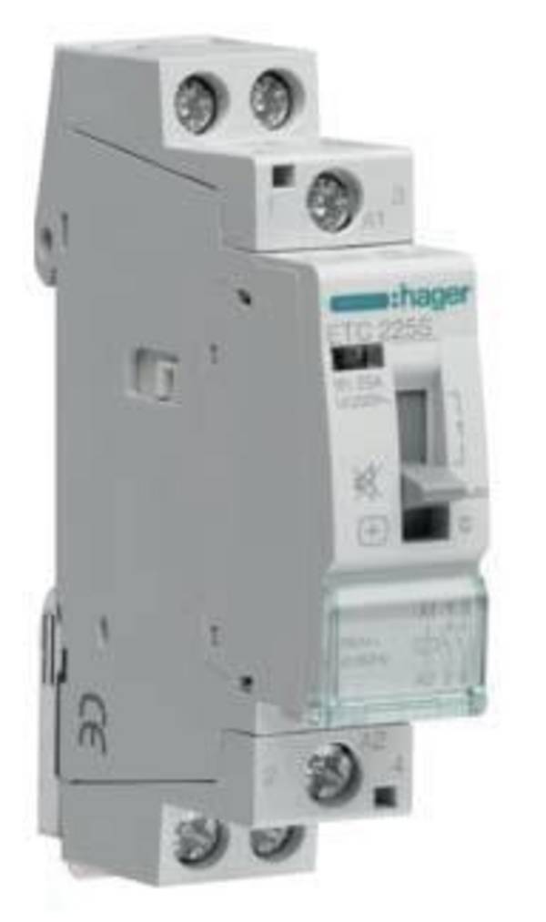 Hager ETC225S Contacteur 2 NO (T) 230 V avec protection contre les surtensions Single 1 pc(s)