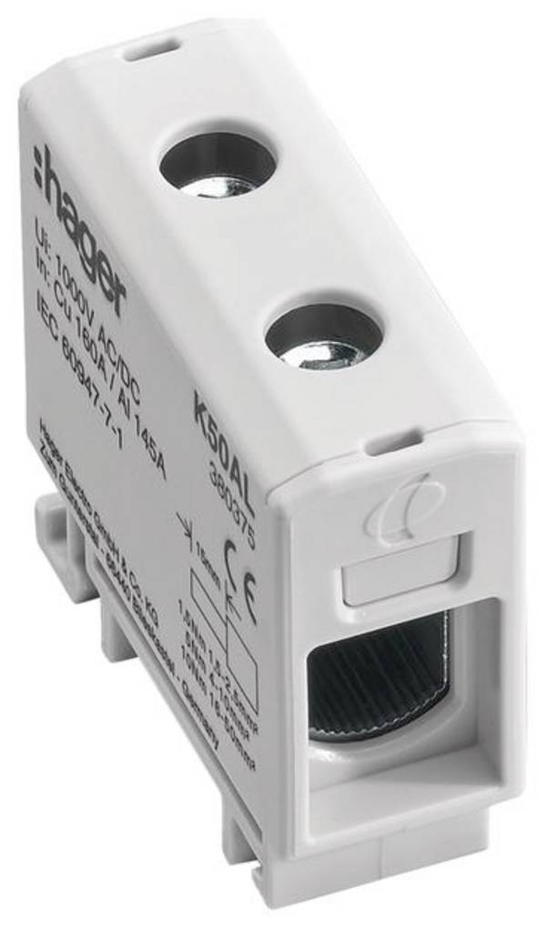 Hager K50AL Borne de raccordement  enfichable  gris 1 pc(s) Single