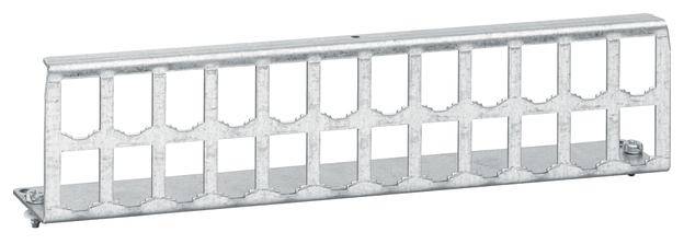 Grille métallique de forme rectangulaire, probablement utilisée comme grille de ventilation ou couvercle de protection.