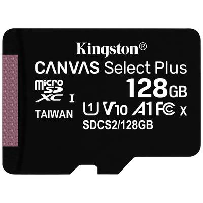 Kingston Canvas Select Plus Carte microSDXC  128 GB Class 10 UHS-I 