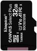 Carte microSDXC Kingston Canvas Select Plus 32 GB Class 10 UHS-I