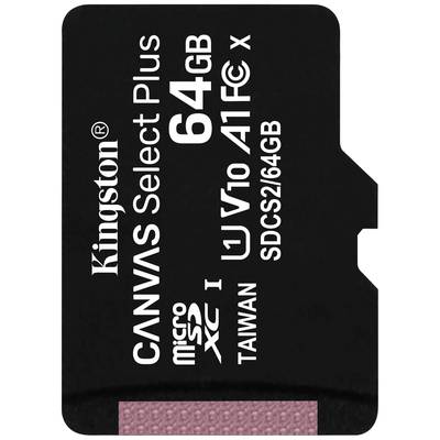 Kingston Canvas Select Plus Carte microSDXC  64 GB Class 10 UHS-I 