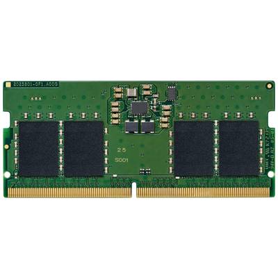 Une puce de mémoire RAM verte avec plusieurs modules noirs et des broches de contact dorées. Adaptée pour ordinateurs et ordinateurs portables.