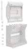 Hager VE110D Coffret de distribution montage apparent (en saillie) Nbr de rangées = 1 Contenu 1 pc(s)