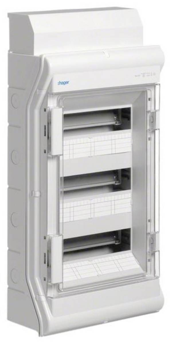 Hager VE312DN VE312DN Coffret de distribution montage apparent (en saillie) Nbr de rangées = 3 Contenu 1 pc(s)