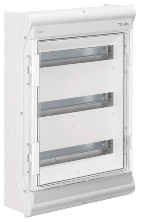 Hager VE318PN VE318PN Coffret de distribution montage apparent (en saillie) Nbr de rangées = 3 Contenu 1 pc(s)