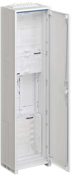 Hager ZB31ET21W1 Armoire complète montage apparent (en saillie) Nombre de divisions = 1 Nbr de rangées = 0 Contenu 1 pc(