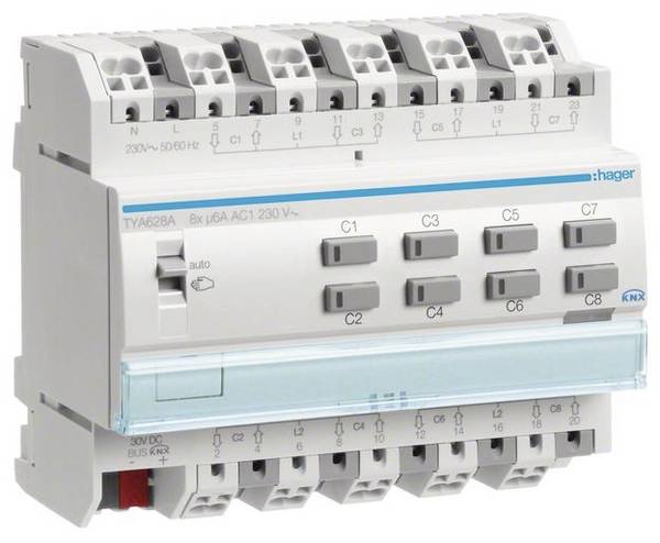 Hager KNX TYA628A Commande de volet roulant