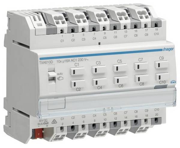 Hager KNX TXA610D Actionneur de store    TXA610D