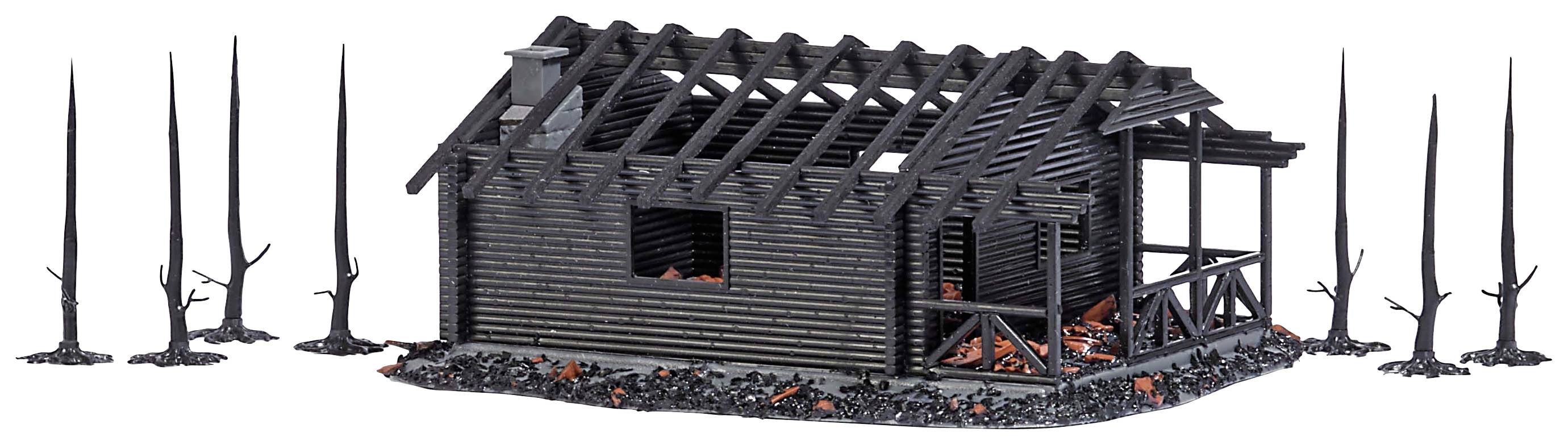 Busch 1853 H0 Cabane forestière irradiée