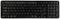 Clavier d'ordinateur noir au format allemand QWERTZ, avec des inscriptions sur les touches pour les lettres, les chiffres et les touches de fonction spéciales.