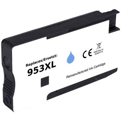 Renkforce Encre remplace HP 953 XL (F6U16AE) compatible cyan RF-5655878 -  Conrad Electronic France