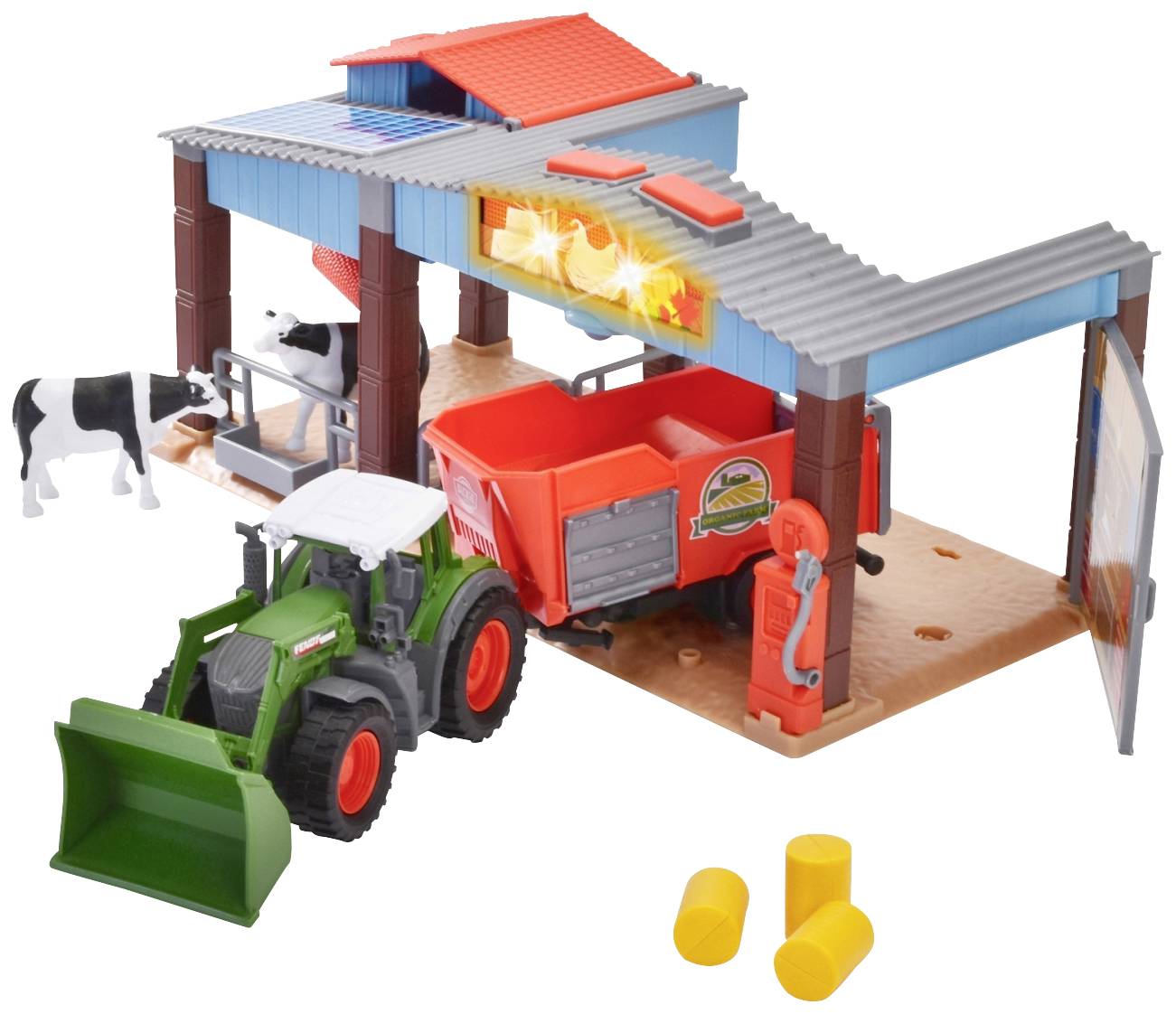 Dickie Toys - Tracteur Fendt avec remorque