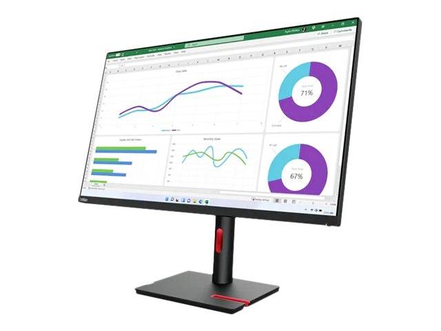 Un écran d'ordinateur affiche des diagrammes et des graphiques colorés, comprenant notamment des graphiques linéaires et des diagrammes circulaires, probablement destinés à l'analyse de données.