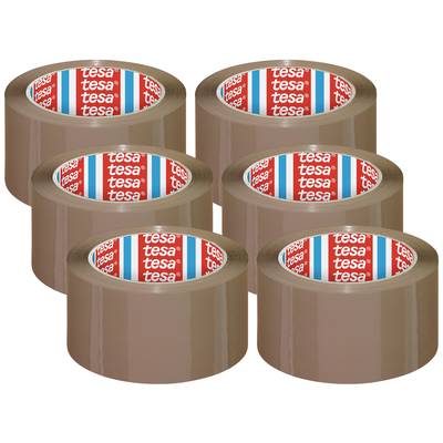tesa 04195-00001-04 Ruban adhésif d'emballage tesapack® marron (L x l) 66 m  x 50 mm 6 rouleau(x) - Conrad Electronic France