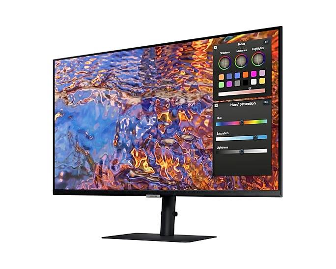SAMSUNG LS32B800PXPXEN 32p 16:9 3840x2160 IPS 5ms HDR400 HAS/Swivel/Pivot/Tilt HDMI/DP/USB-C 90W/LAN USB3 Hub VESA 100-3