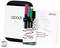 Kit de démarrage robotique avec Ozobot Evo, quatre marqueurs de code couleur et manuel d'instructions, adapté à la programmation et au jeu.