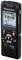 Dictaphone OM System avec affichage, indication du temps d'enregistrement et touches de commande.
