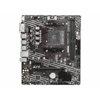 MSI A520M-A PRO Carte mère Socket (PC) AMD AM4 Facteur de forme (détails) Micro-ATX Chipset de la carte mère AMD® A520