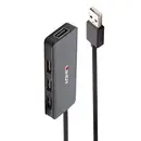 LINDY 42986 Hub USB 4 ports USB-A USB 2.0 480 MBit/s noir 42986