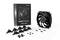 Ventilateur 'Silent Wings 4' de be quiet! dans son emballage avec accessoires, comprenant des clips de montage et des vis, avec un ventilateur posé à côté.