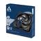 Emballage d'un ventilateur ARCTIC P12, 120 mm, optimisé pour la pression, avec une garantie de 6 ans. Ventilateur et logo de marque mis en évidence sur la face avant.