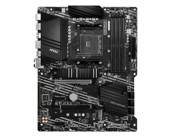 Micro Star International Computer B550-A PRO Carte mère Socket (PC) AMD AM4 Facteur de forme (détails) ATX Chipset de la carte mère AMD® B550