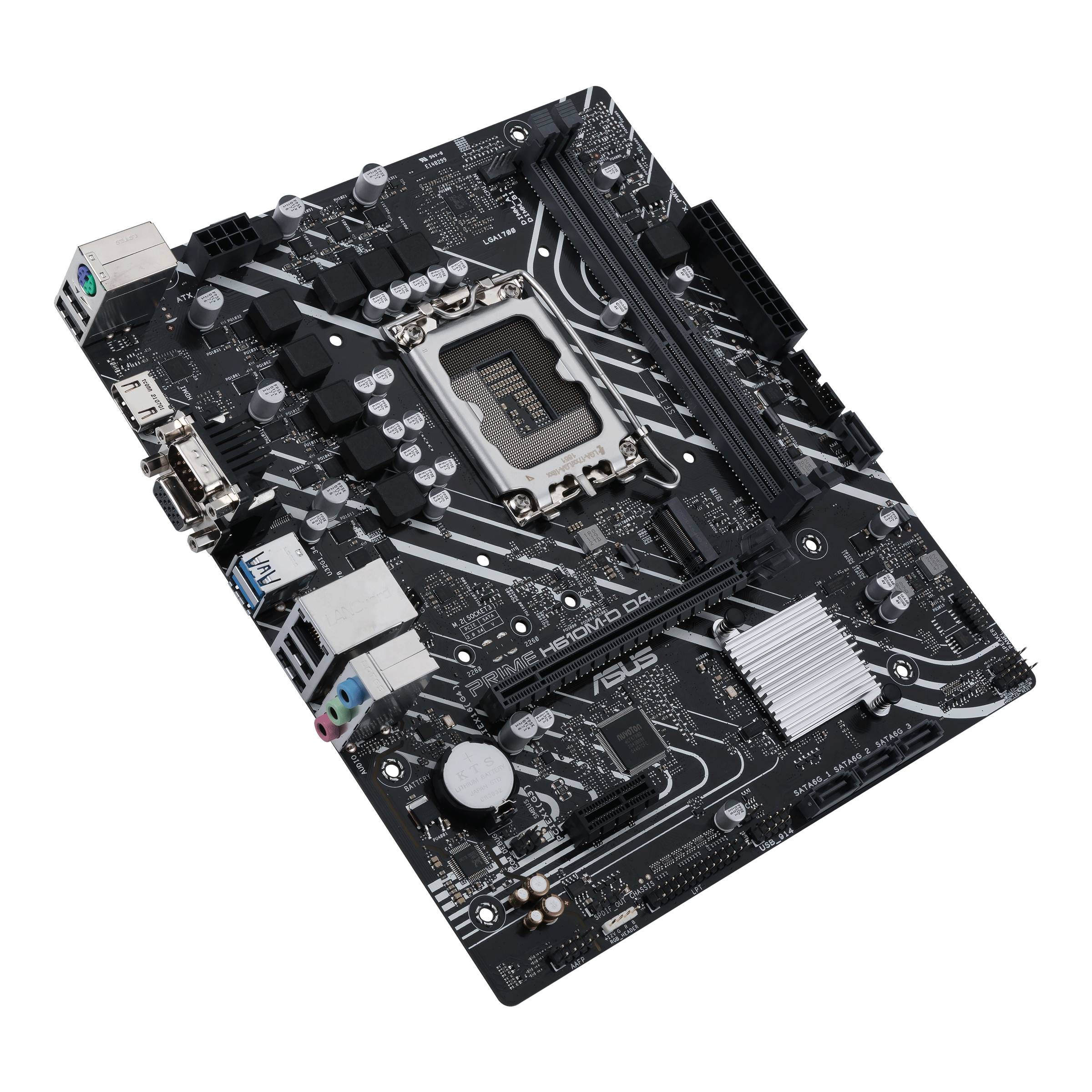 Une carte mère noire avec un socket CPU et plusieurs connexions, adaptée à la construction ou à la réparation d'un ordinateur.