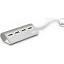 PORT Designs 900120 Hub USB 4 ports USB-A USB 2.0 480 MBit/s gris, blanc 900120