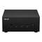 Mini-PC Asus noir avec deux ports USB 3.0, un port USB-C, une prise audio et un interrupteur marche/arrêt sur la façade avant.