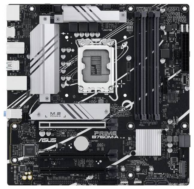 Asustek Computer MB ASUS PRIME B760M-A-CSM Carte mère Socket (PC) Intel® 1700 Facteur de forme (détails) Micro-ATX Chips-1