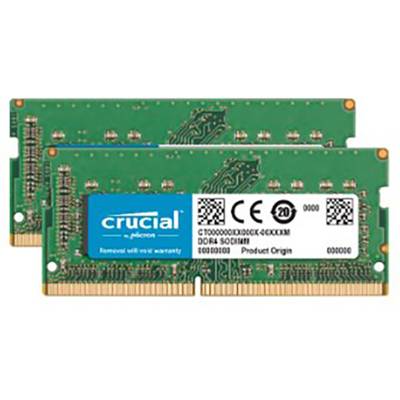 Crucial 16GB DDR4-2400 Mémoire pour PC portable    DDR4 16 GB 2 x 8 GB  2400 MHz SO-DIMM 260 broches CL17 CT2K8G4S24AM