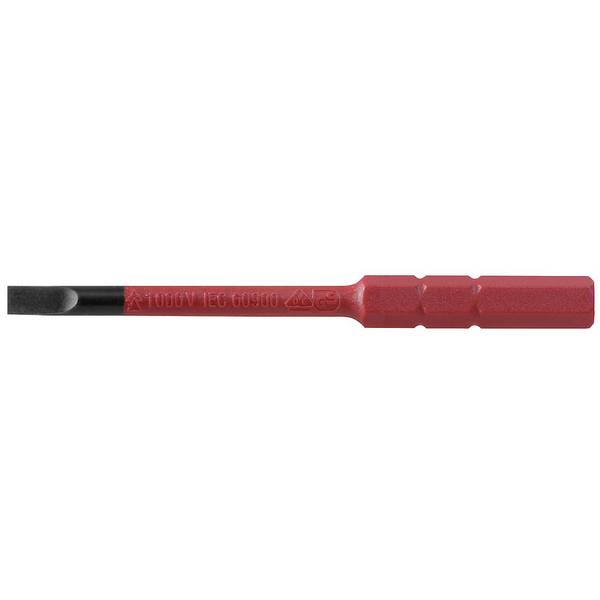 <br>  Weidmüller<br>  2433180000<br>  WB SI SL 0.6X3.5<br>  Embout pour vis à tête fendue<br>  <br>  Sortie: vis à fente<br>  3.5 mm<br>  <br>