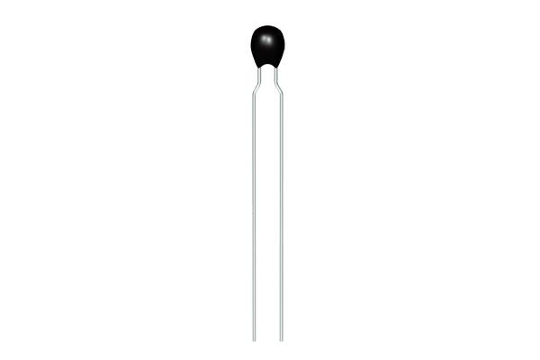 Une tête ronde noire avec une longue et fine tige blanche, ressemblant à une représentation stylisée d'une allumette, sur un fond blanc.