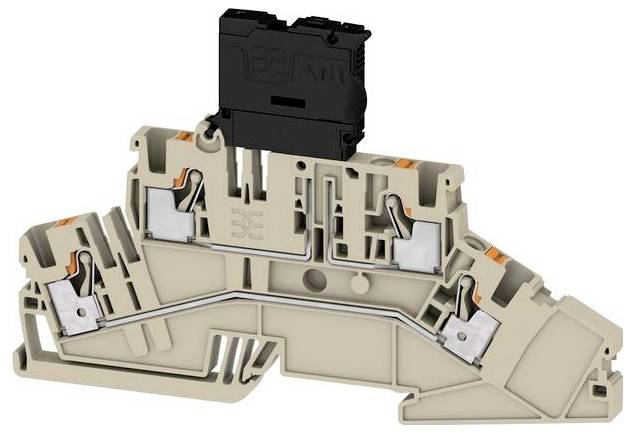 Weidmüller 2831500000 Bloc de jonction à fusibles Push-In, enfichable beige foncé 50 pc(s)-0