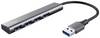 Trust 24947 Hub USB 1+4 ports USB-A USB 3.2 Gen1 5 GBit/s gris foncé Halyx-4-port