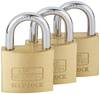 Burg Wächter 15291 Cadenas 37.60 mm fermeture universelle laiton avec serrure à clé