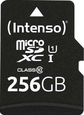 Intenso 256GB microSDXC Performance Carte microSD  256 GB Class 10 UHS-I étanche