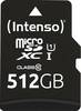 Intenso 512GB microSDXC Performance Carte microSD 512 GB Class 10 UHS-I étanche
