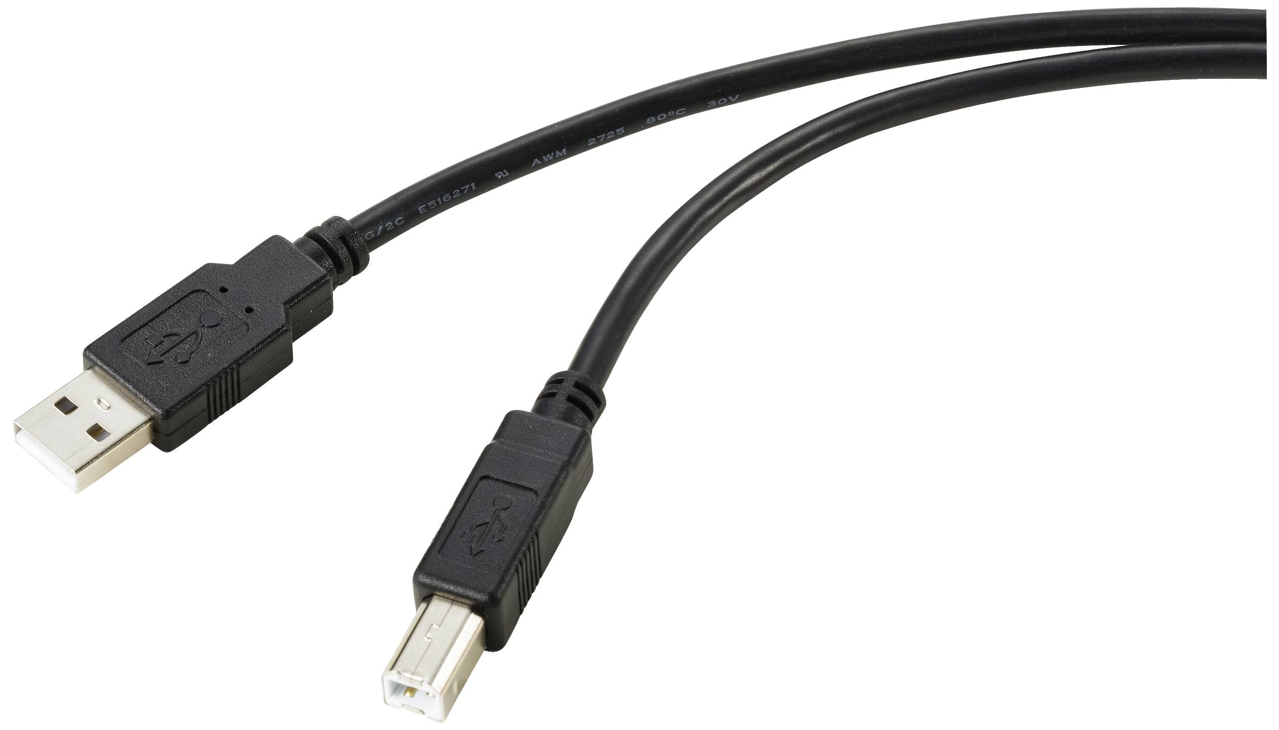 Renkforce Câble USB USB 2.0 USB-A mâle, USB-B mâle 15.00 m noir actif avec amplification du signal RF-5720400