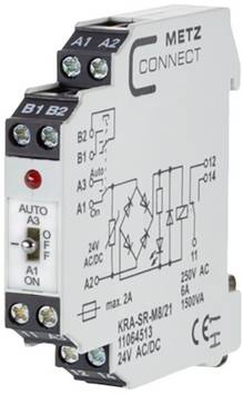 Module de couplage 24, 24 V/AC, V/DC (max) 1 inverseur (RT) Metz Connect 11064513  1 pc(s)